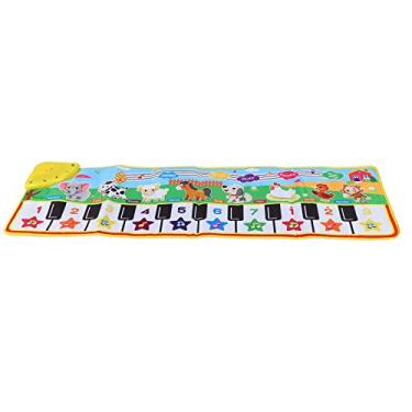 Imagem de FAEG Tapete musical para bebês, tapete infantil para dança multiuso, vários modos, ecológico, interessante para educação precoce
