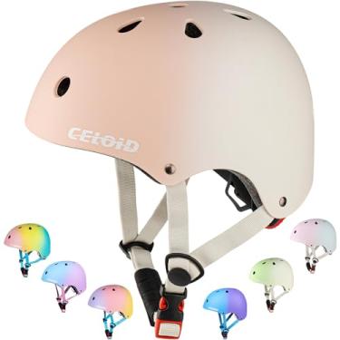 Imagem de CELOID Capacete de bicicleta infantil, capacetes de skate para crianças de 10 a 12 a 14 a 16 anos, meninos e meninas, ajustável, multiesportivo, bicicleta, skate, patins, patins, patins, patins