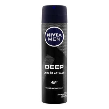 Imagem de Kit c/ 3 Antitranspirante Aerossol Carvao Ativado Nivea Men