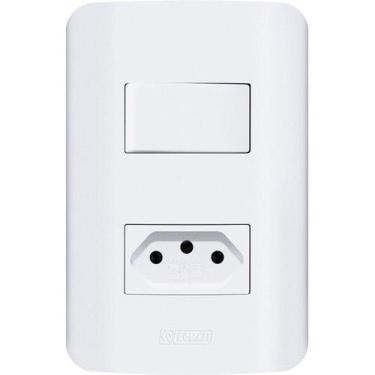 Imagem de Tomadas 10A 20a Teclas Placas 4x2 e 4x4 Interruptores Romazi Linha Can