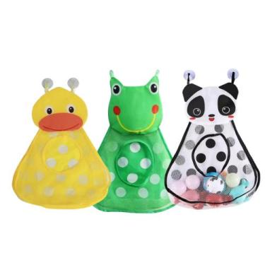 Imagem de Organizador De Brinquedos Infantil Com Ventosa Para Azulejo Saco Diver