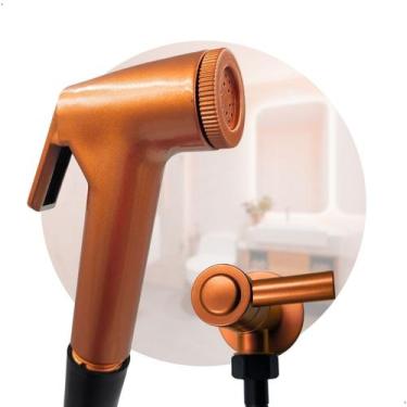 Imagem de Ducha Higienica Preta E Bronze 120cm Crie Construa