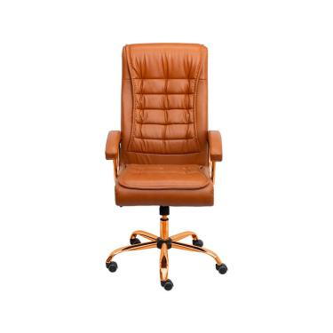 Imagem de Cadeira Escritorio Oslo - Caramelo | Dourado