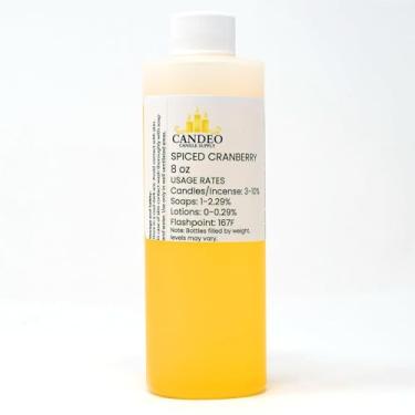 Imagem de Óleo aromático de cranberry temperado (frasco de 236 ml) | fabricação de velas, sabonete, sprays de ambiente, bombas de banho, loção, purificadores de carro, derretimento de cera | Candeo Candle