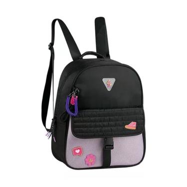 Imagem de Mini Mochila Luluca Lulike Preto E Lilás - Semax