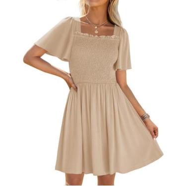 Imagem de Vestido feminino ZESICA, de 2025, casual, manga esvoaçante