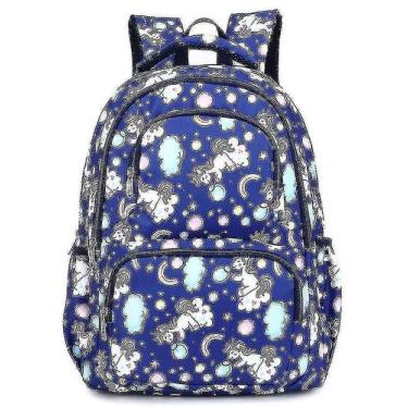 Imagem de Mochilas meninas estudante mochila estudante unicórnio bolsa escolar f