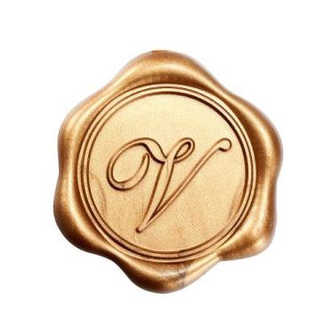 Imagem de Adesivos adesivos Yoption V Wax Seal, pacote com 50 unidades, bronze e