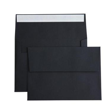 Imagem de Envelope Ponatia A7 13 x 18 cm preto 50 unidades Self Seal