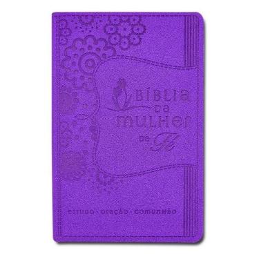 Imagem de Bíblia da Mulher de Fé, NVI, Couro Soft, Roxo - THOMAS NELSON, Sortido