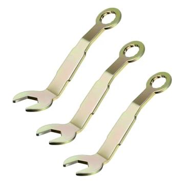 Imagem de ZQTSANKESL 3 chaves de ajuste de pivô de bolso, ferramenta de ajuste de dobradiça de porta portátil, ferramenta de reparo de porta pivô, chave de porta de armário dobrável dupla resistente, adequada