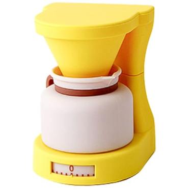 Imagem de Temporizador de contagem regressiva mecânico, temporizador de cozinha de 60 minutos com alerta audível, material ABS para aprendizagem de estudantes, despertador de cozinha (amarelo)