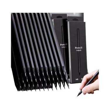 Imagem de Conjunto De Lápis De Madeira 2B HB 10 20 30pcs Grafite Preto Para Escr