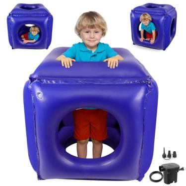 Imagem de Toggloo Caixa macia sensorial – Cadeira de compressão calmante para crianças com necessidades sensoriais, equipamento de treinamento físico infantil