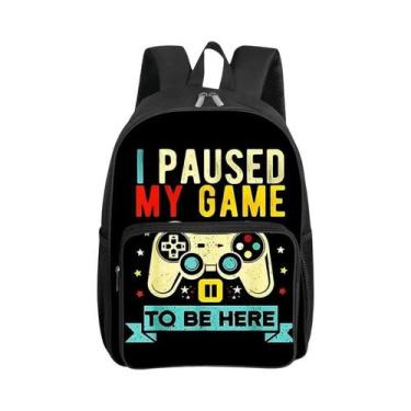 Imagem de Mochila Com Padrão De GamePad Em 3D Para Meninos E Meninas, Bolsa Esco