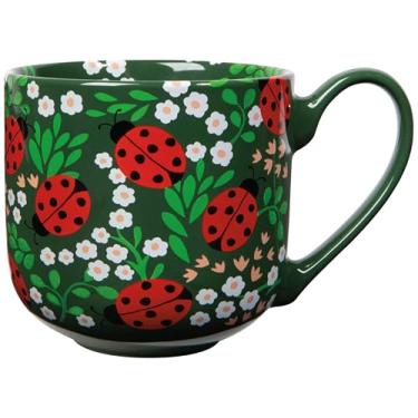 Imagem de Caneca Whimsical Cottage Ladybugs da Jubilee - Grés de 500 ml