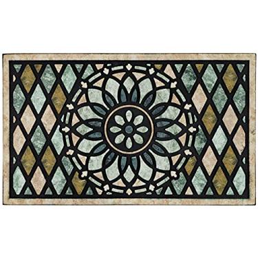 Imagem de CHICHIC - Tapete de porta de boas-vindas 61 x 91 cm tapete de porta frontal externo para entrada de casa tapete externo para entrada externa, tapete de entrada, tapete de entrada, borracha