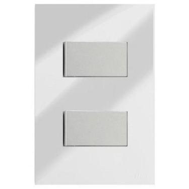 Imagem de Cj Int. Duplo Simples 4X2 - Recta Espelhada Prata Gloss