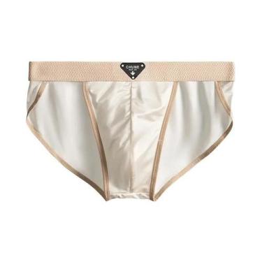 Imagem de Cuecas Masculinas De Seda Gelada Semelhante Ao Cetim, Verão, Suaves, R