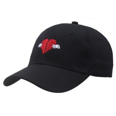 Imagem de Boné de beisebol HandTorn Love Anime Snapback, algodão preto - Yiweisa