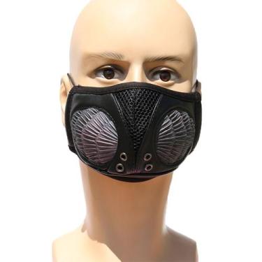 Imagem de Mask Dust Cosplay Halloween Creative Half Face Latex Leather - yiweisa