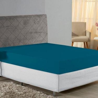 Imagem de Lençol Com Elástico Casal Nobre 1 Peça 30cm De Altura Malha 100% Algod