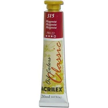 Imagem de Tinta óleo Acrilex magenta 315 20ml