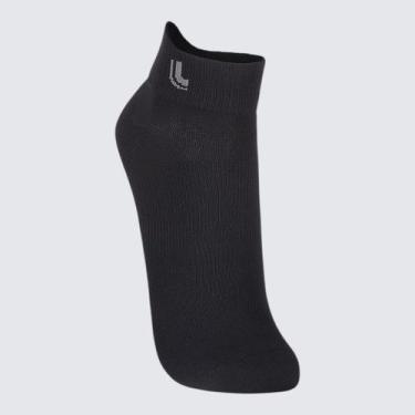 Imagem de Meia Lupo Lsport Honolulu Microfibra Ultrafina Cano Curto Preta, Preto