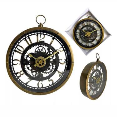 Imagem de Relógio De Parede Retrô Antigo Engrenagem Vintage Decoração - Equipe F
