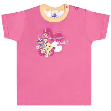 Imagem de Camiseta Infantil Bebê Turma Da Mônica P Ao G Malwee, Rosa piu piu, P 