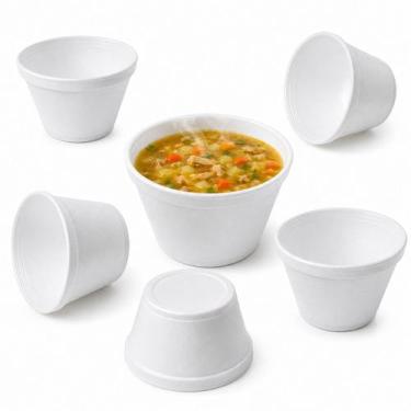 Imagem de Kit 75 Potes Térmicos Isopor 360ml Descartável Sopas Caldos - 00002824