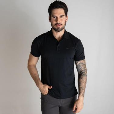 Imagem de Camisa Polo Ellus Algodão Pima Preto, G