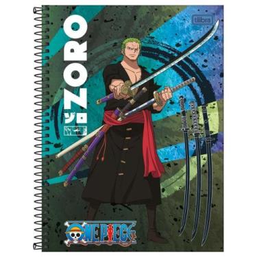 Imagem de Caderno Espiral Capa Dura Universitário 1 Matéria One Piece 80 Folhas 