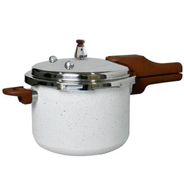 Imagem de Panela de Pressão Indução Antiaderente Revestimento Cerâmico 4,2L Lecc