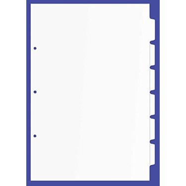 Imagem de 17 x 11 divisórias brancas com 6 abas (48 por pacote)