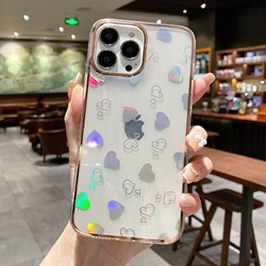 Imagem de Capas para iPhone 14 13 12 11 Pro Max Mini X XS XR 7 8 14 Plus Galvanizada Love Phone Case, A, para iPhoneSE (2020)