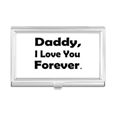 Imagem de Estojo com citação Love You Dad Festival Porta-cartões de visita