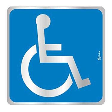 Imagem de ADESIVO SINALIZADOR ALUMINIO DEFICIENTE FISICO/UN/INDIKA