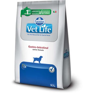 Imagem de Ração Farmina Vet Life Natural Gastro-Intestinal para Cães Adultos com Distúrbios Intestinais - 10,1 Kg