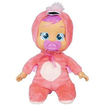 Imagem de Cry Babies Tiny Cuddles Fancy - 9 inch Baby Doll, Crys Real tears, Pink