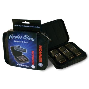 Imagem de Gaita Hoodoo Blues da Hohner, pacote com 3
