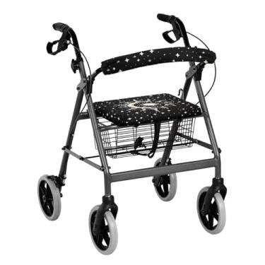 Imagem de Uorisanigo Walker Accessories Capa de assento de lua e sol andadores para idosos com capas de assento lavável andador com capa de proteção de assento capas de assento macias para mulheres