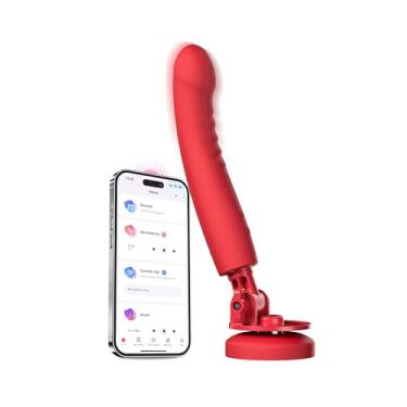 Imagem de LOVENSE Mission 2 Máquina de Dildo, Dildo com Ventosa Ajustável de 180°, Máquina de Sexo com Controle Remoto por Aplicativo para Mulheres, Vibração Poderosa e Sensível ao Toque, Brinquedo Sexual Automático de Empurrão para Casal