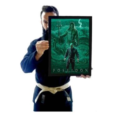 Imagem de Quadro Decorativo Jiu Jitsu Tatame Oceano Arte Poseidon - Fanarte