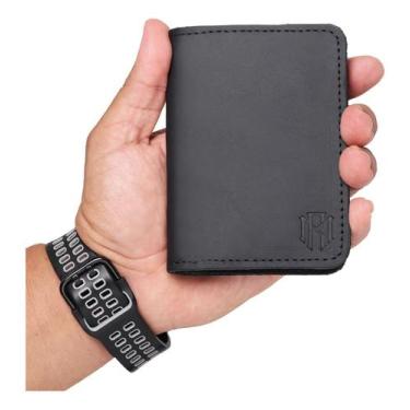Imagem de Carteira Masculina  Slim Porta Cartao  Em Couro Legitimo 013 - ROMORO,