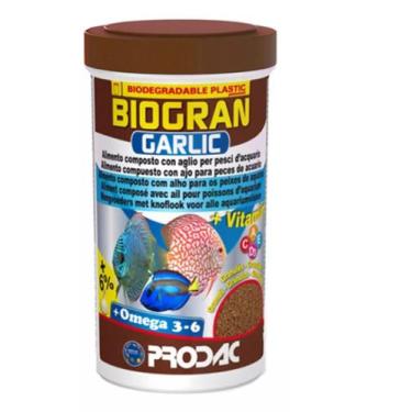 Imagem de Ração Prodac Garlic Biogran 120g Ideal P/ Cascudos Discos