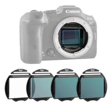 Imagem de Kase Kit de filtro de encaixe 4 em 1 (MCUV/ND8/ND64/ND1000), filtros de proteção ND e UV de densidade neutra para câmera Canon RF Mount EOS R R3 R5 R5II R5C R6 R6II R7 R8 R10