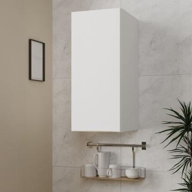 Imagem de Armário Aéreo 1 Porta 30cm Ipanema Cabecasa Madeiramadeira Branco