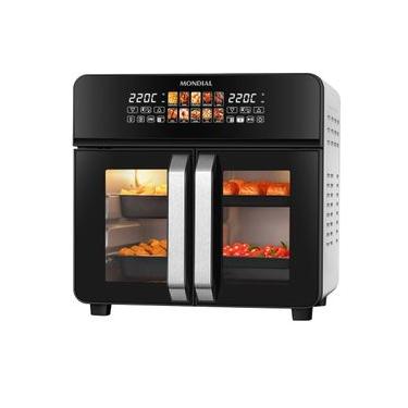 Imagem de Air Fryer Forno 25L French Door Mondial Preto/Inox 2000W - AFDO-25L-FD
