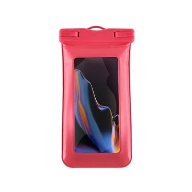 Imagem de Bolsa à prova d'água, capa impermeável, bolsa seca para celular IPX8 Essenciais de praia, 7 polegadas (rosa)